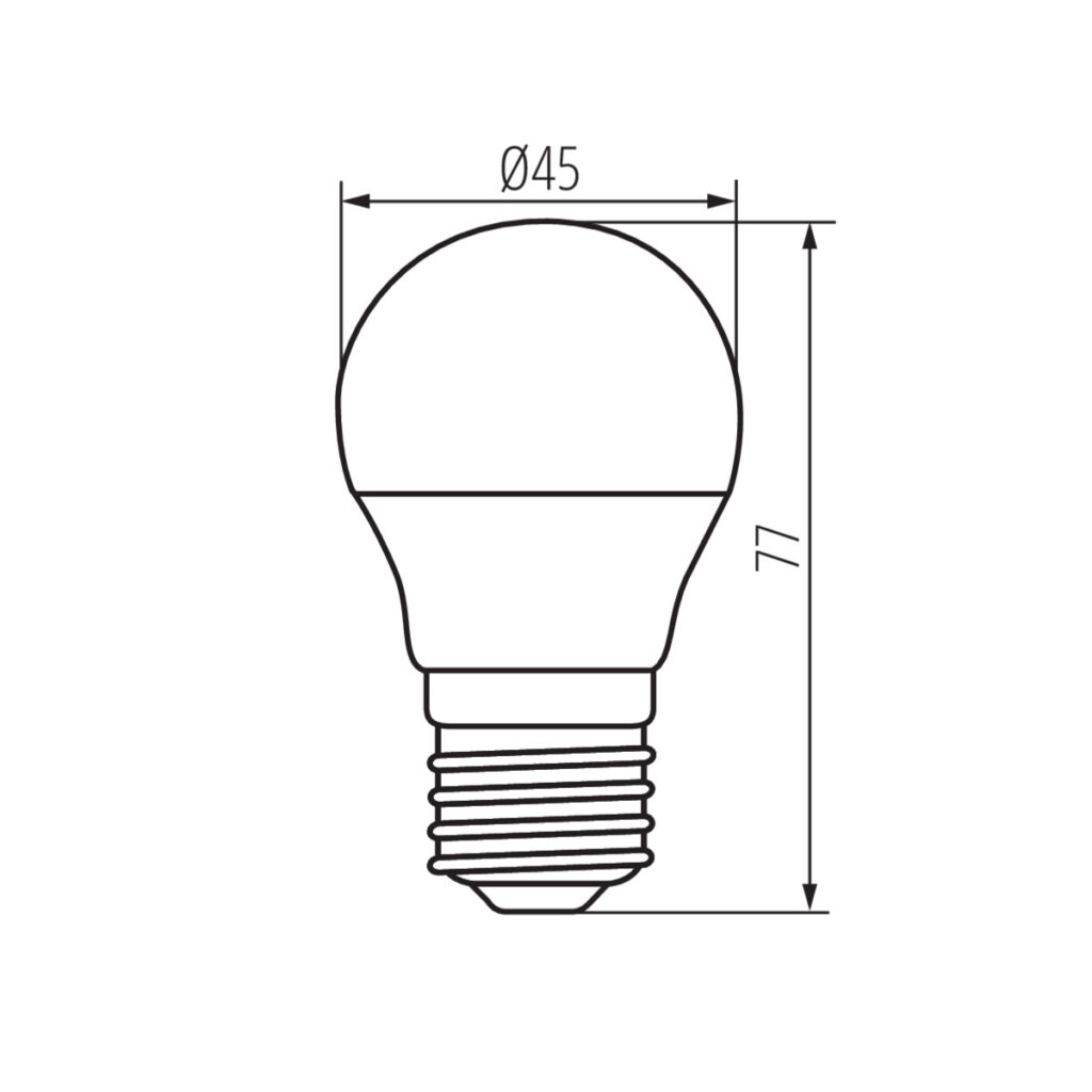 LED източник на светлина — технически чертеж
