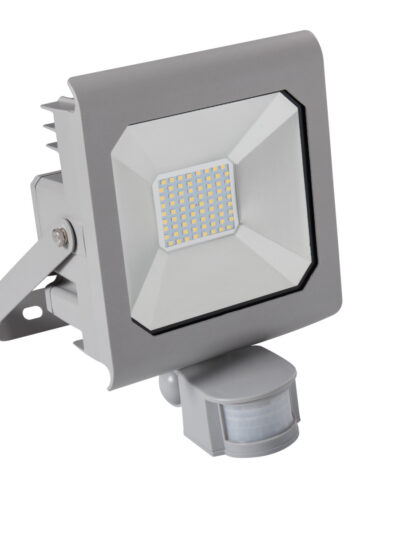 LED Прожектор 50W със сензор за движение - Сив