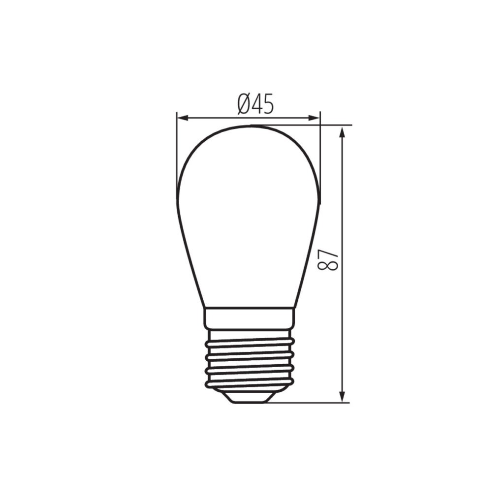 LED източник на светлина — технически чертеж