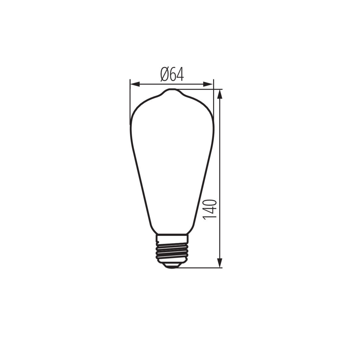 LED източник на светлина — технически чертеж