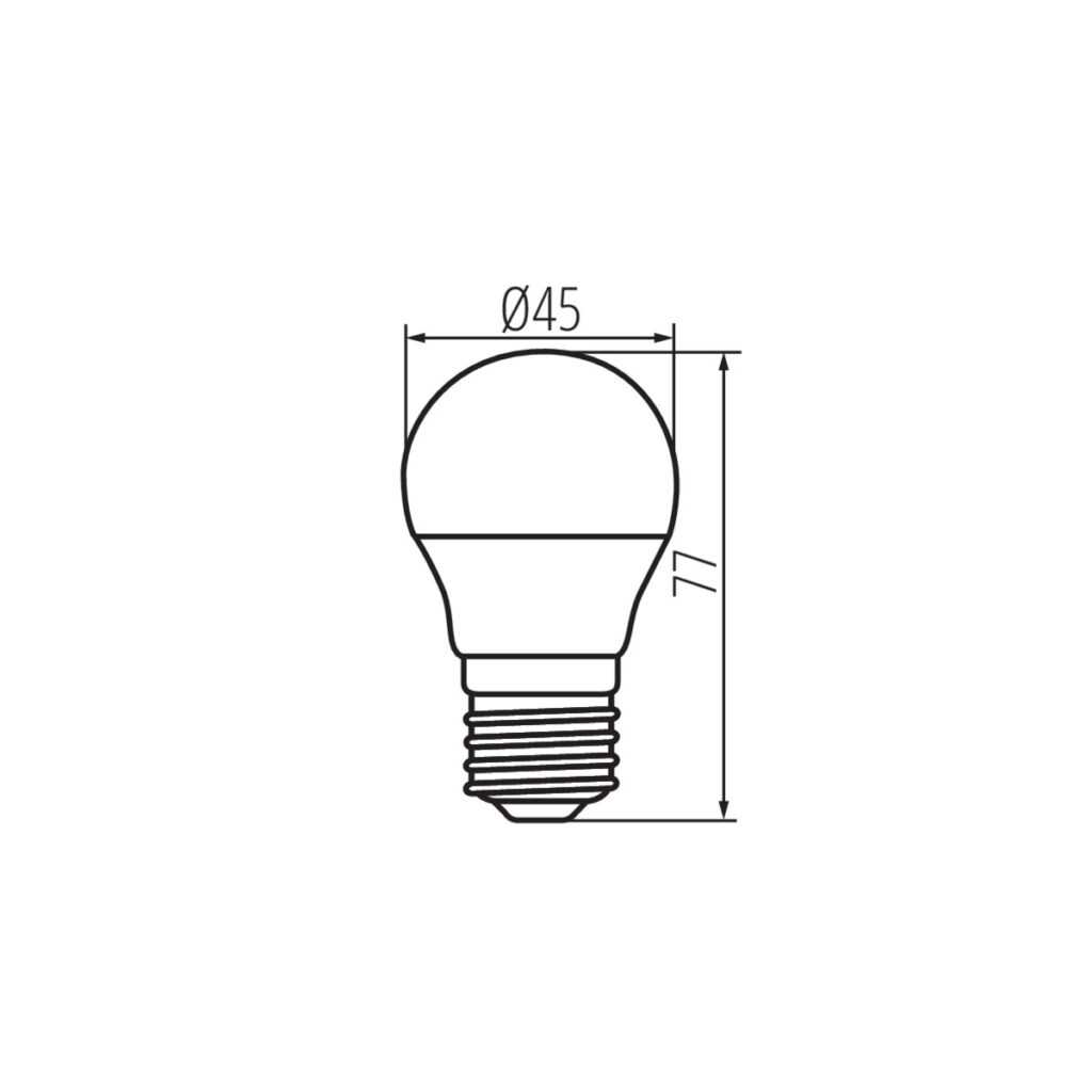 LED източник на светлина — технически чертеж