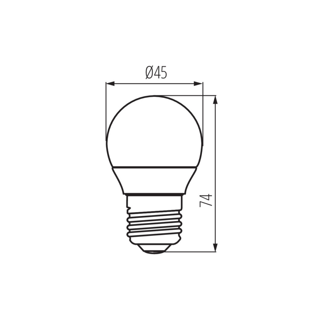 LED лампа — технически чертеж