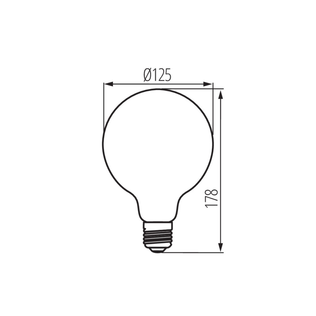 LED лампа — технически чертеж