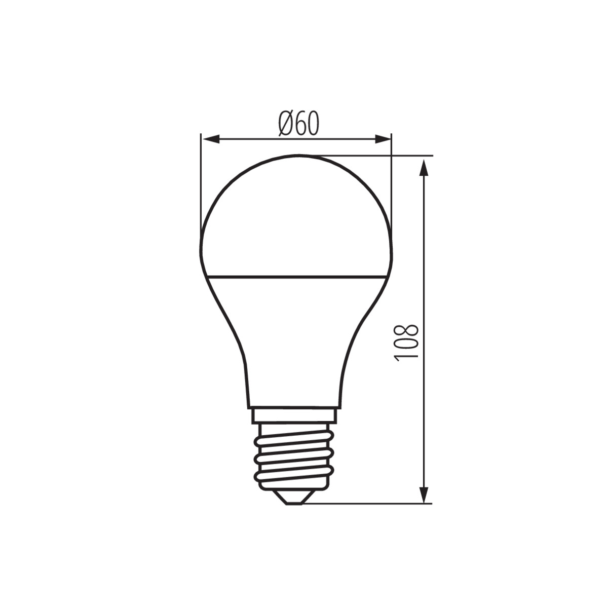 LED източник на светлина — технически чертеж