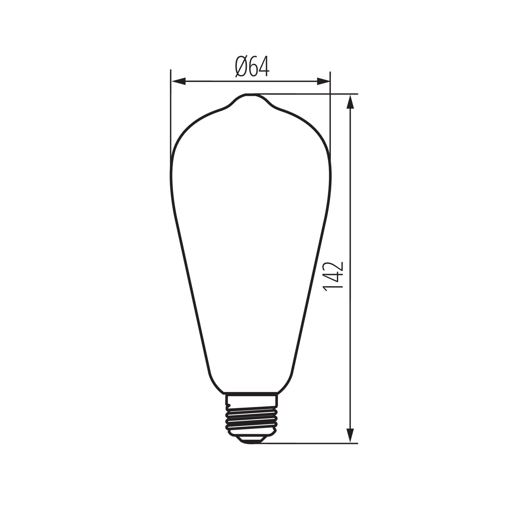 LED източник на светлина — технически чертеж
