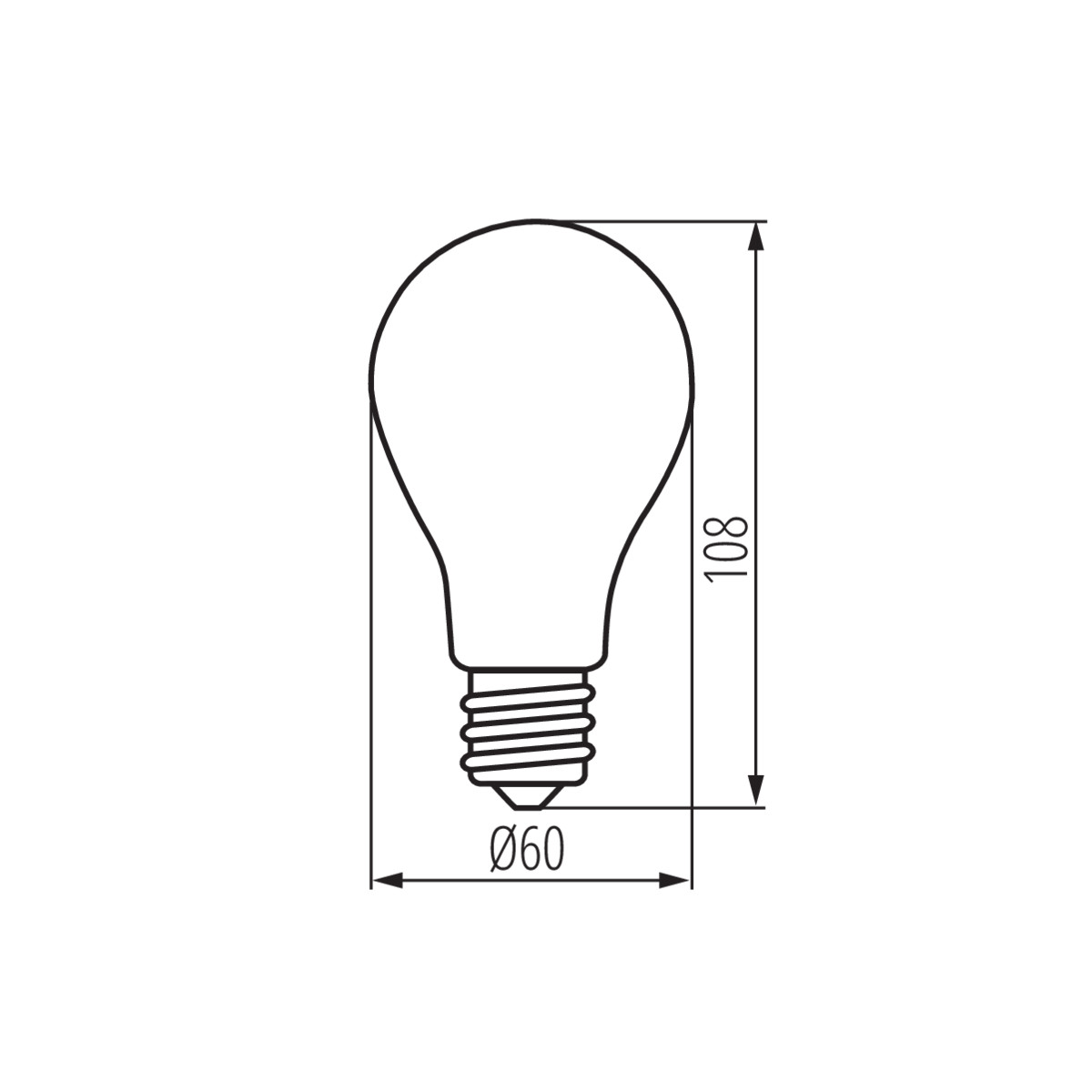 LED източник на светлина — технически чертеж