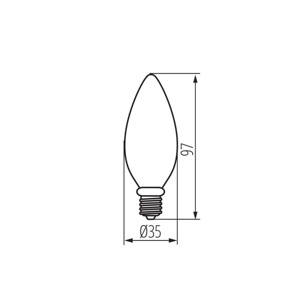LED източник на светлина — технически чертеж