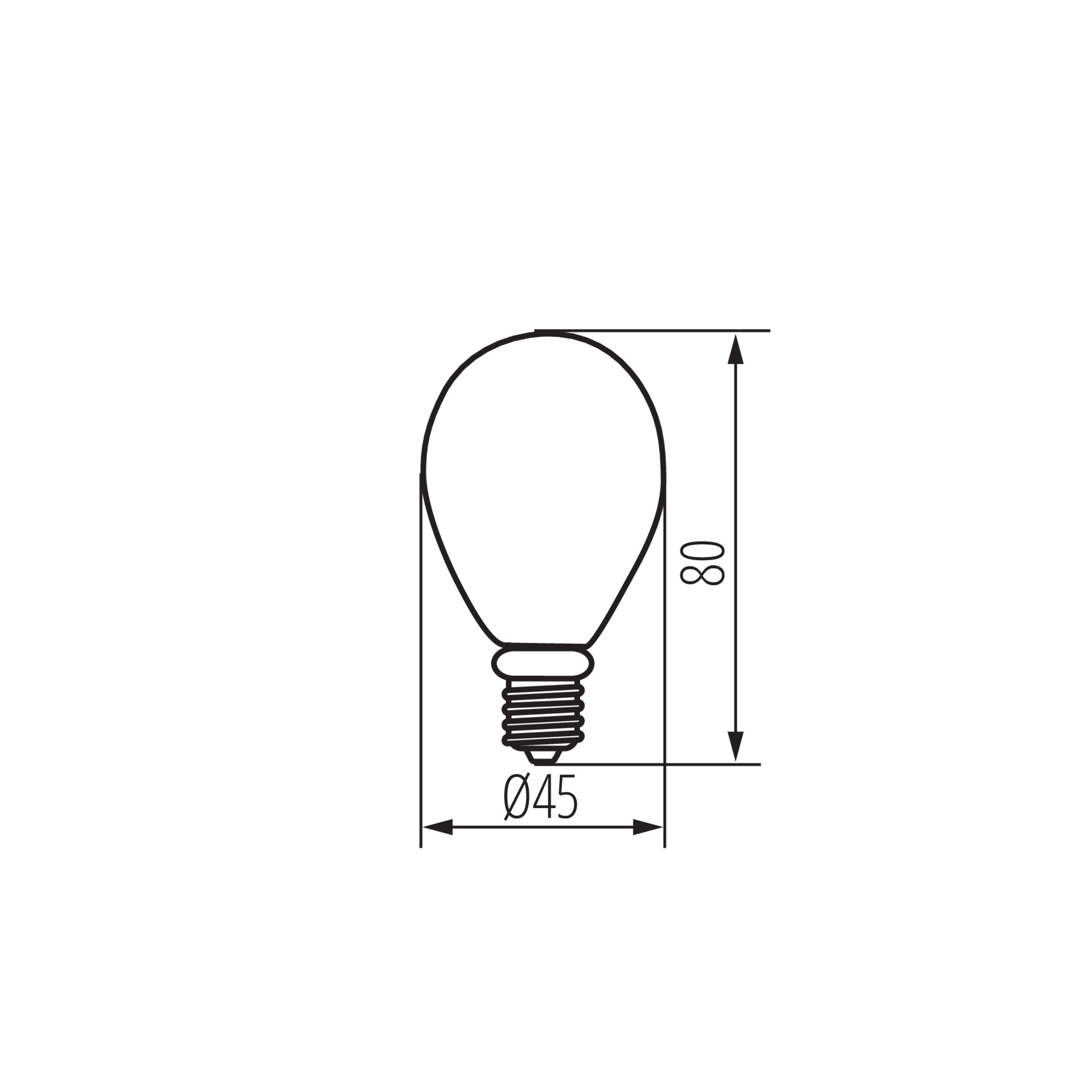 LED източник на светлина — технически чертеж