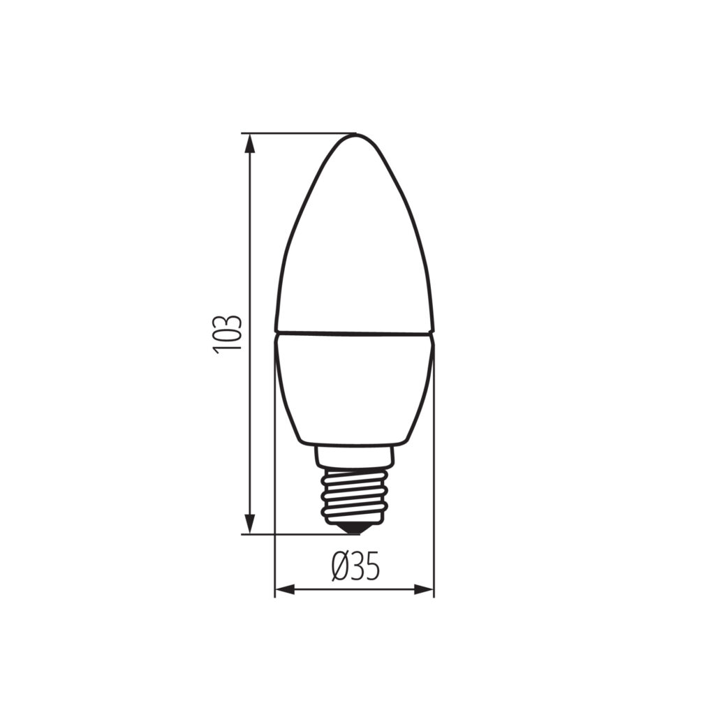 LED източник на светлина — технически чертеж