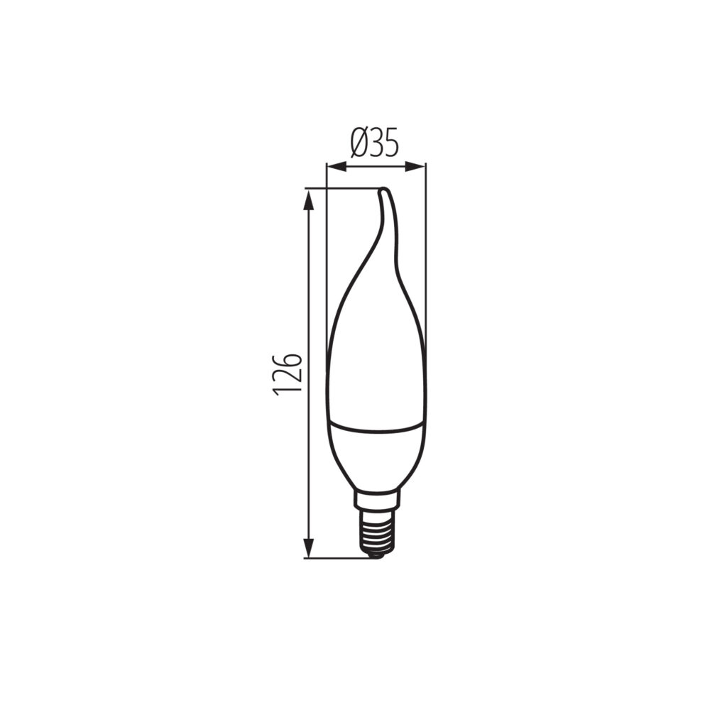 LED източник на светлина — технически чертеж