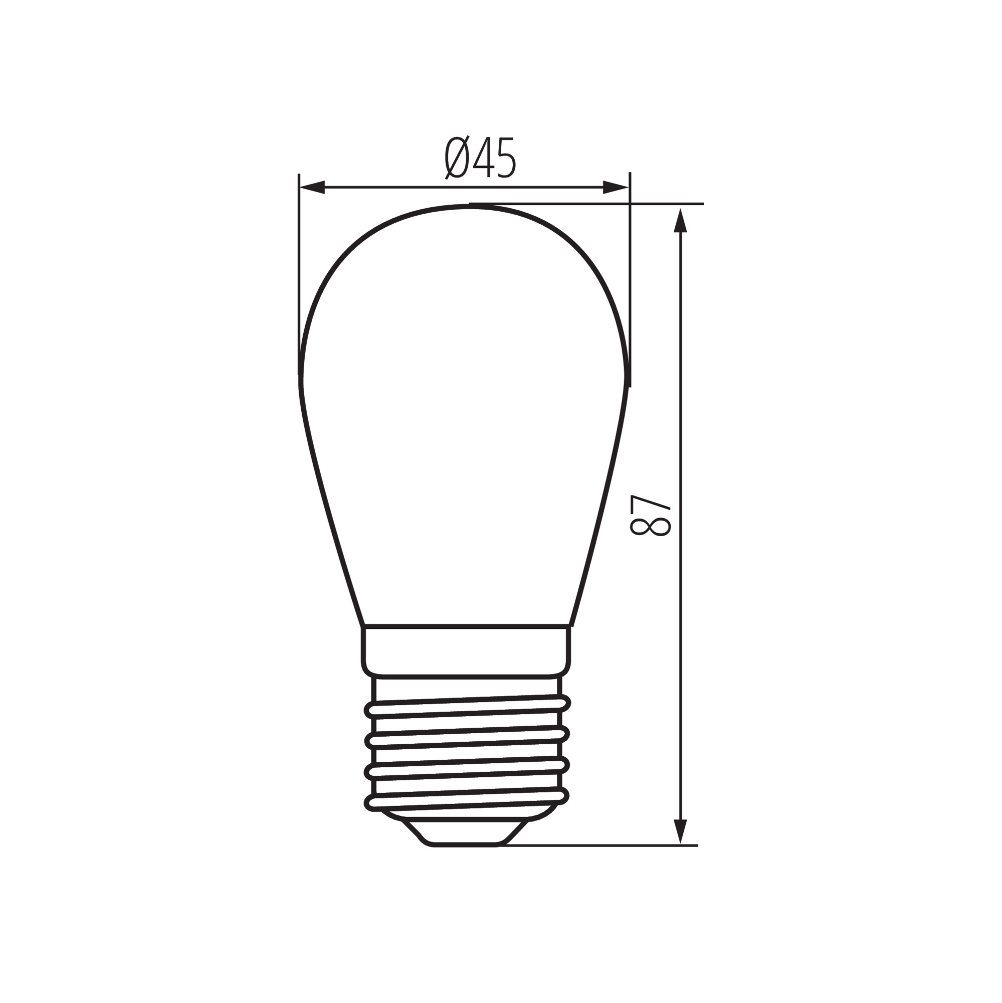LED източник на светлина — технически чертеж