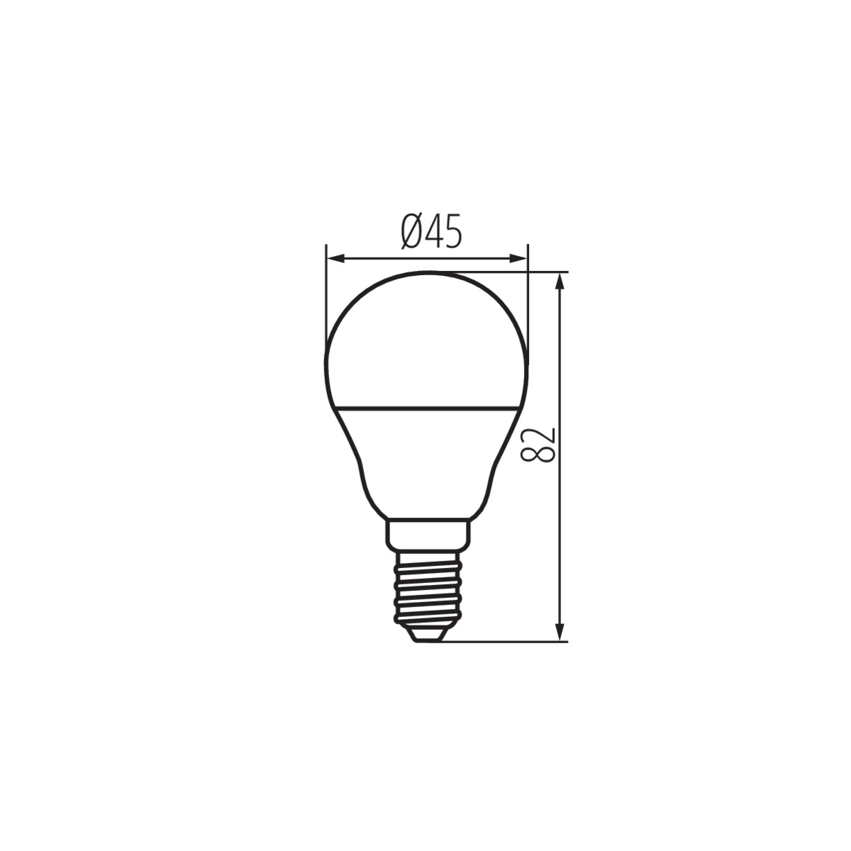 LED източник на светлина — технически чертеж