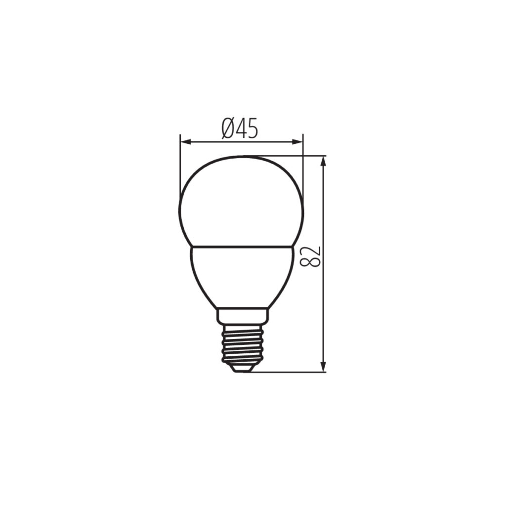LED източник на светлина — технически чертеж