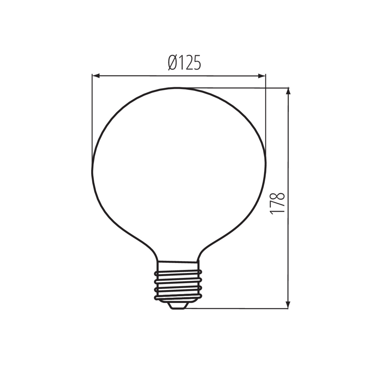 LED източник на светлина — технически чертеж