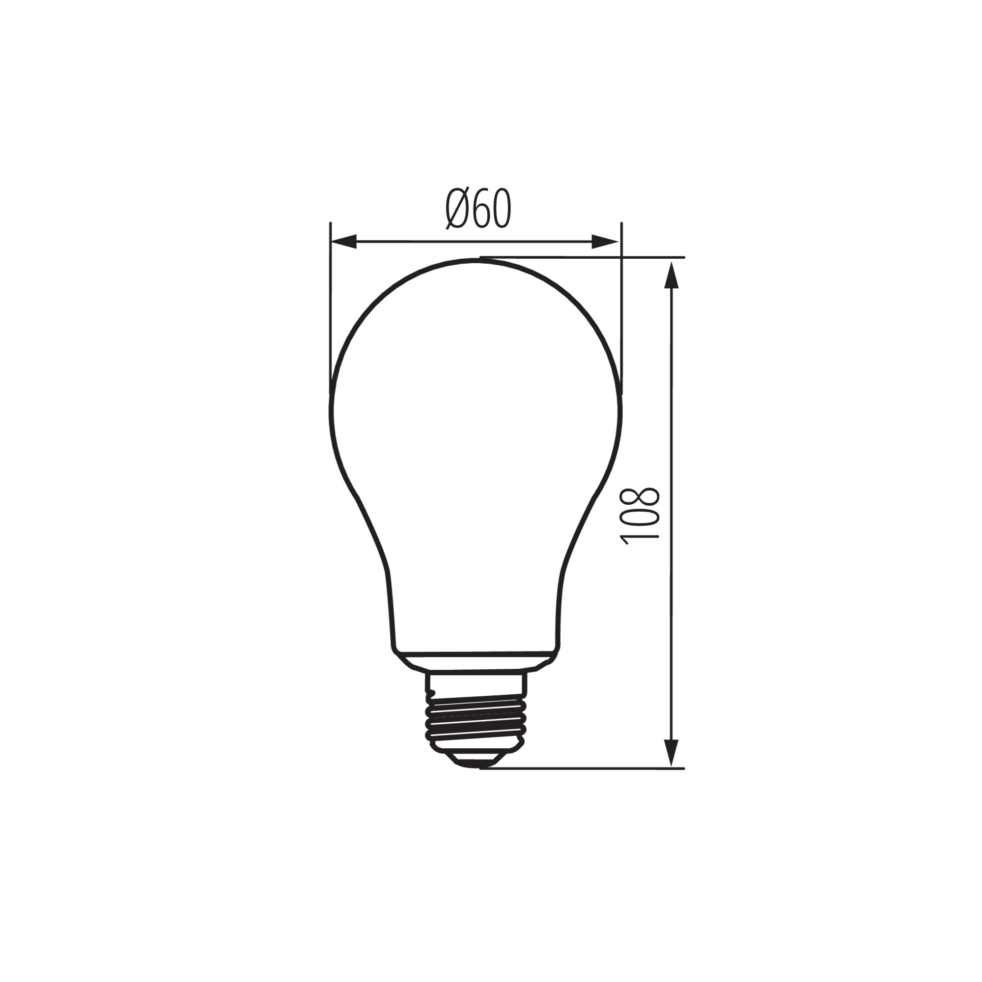 LED източник на светлина — технически чертеж