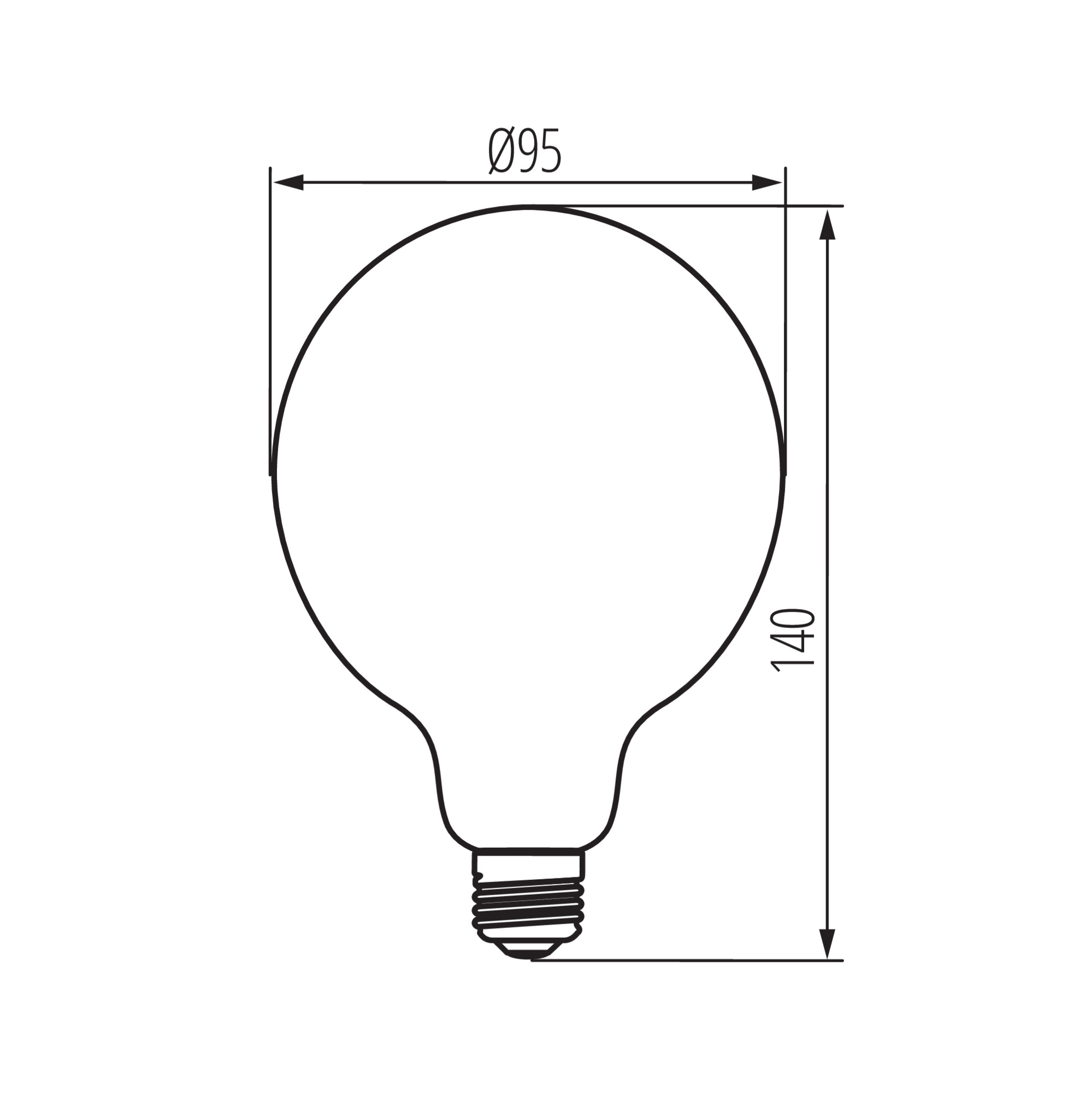LED източник на светлина — технически чертеж