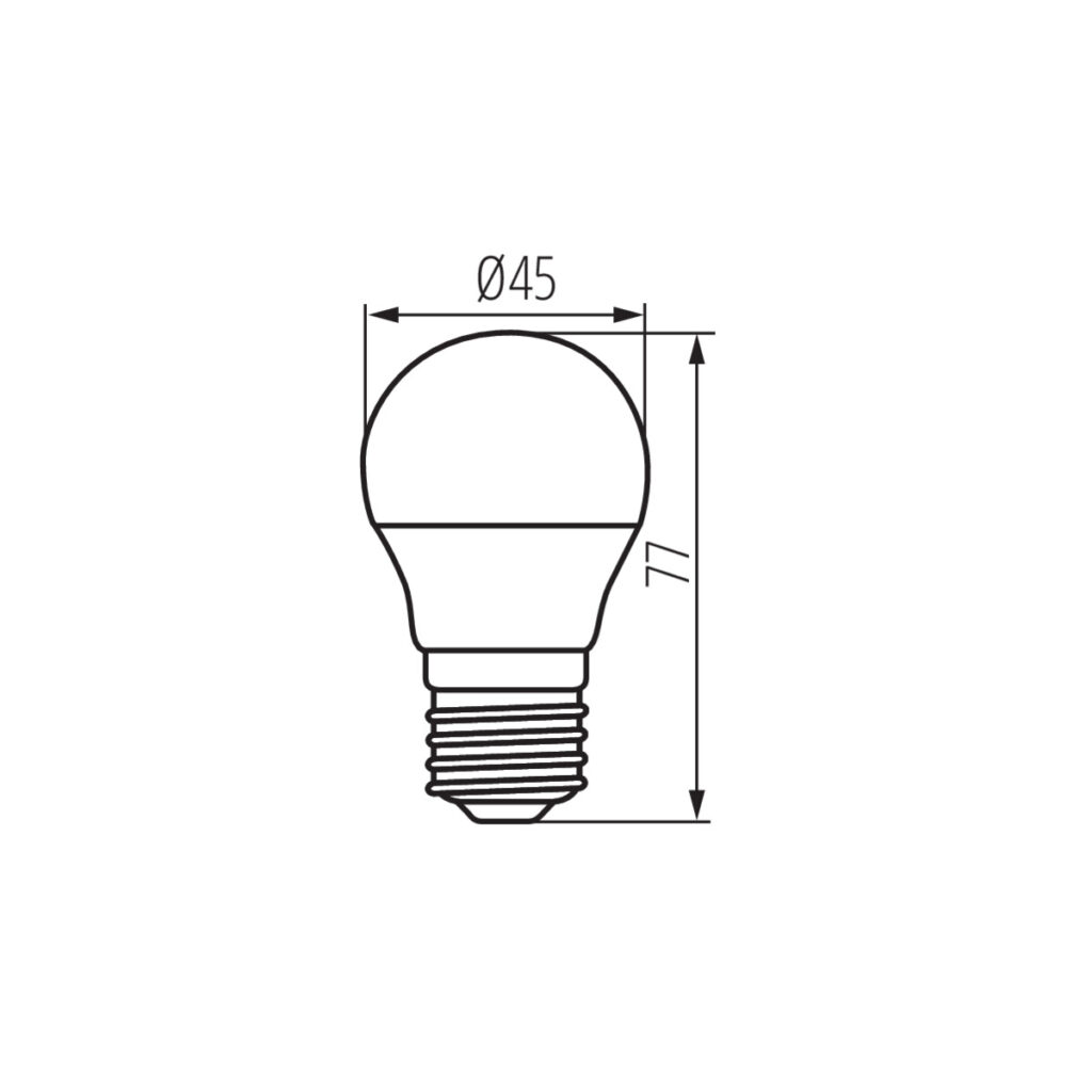LED източник на светлина — технически чертеж