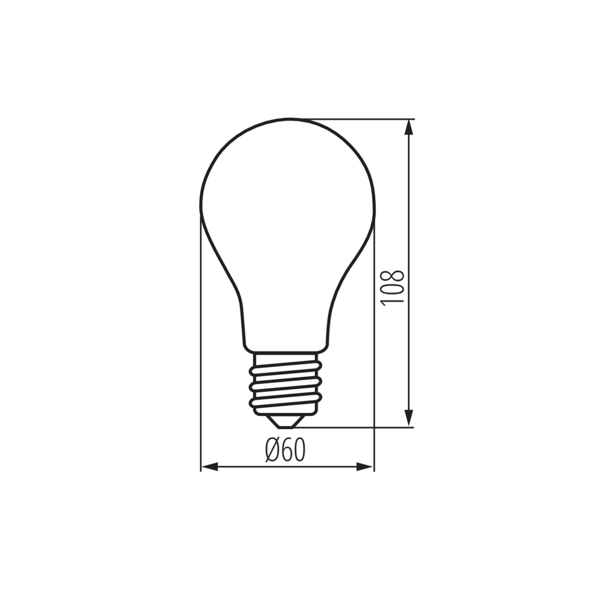 LED източник на светлина — технически чертеж