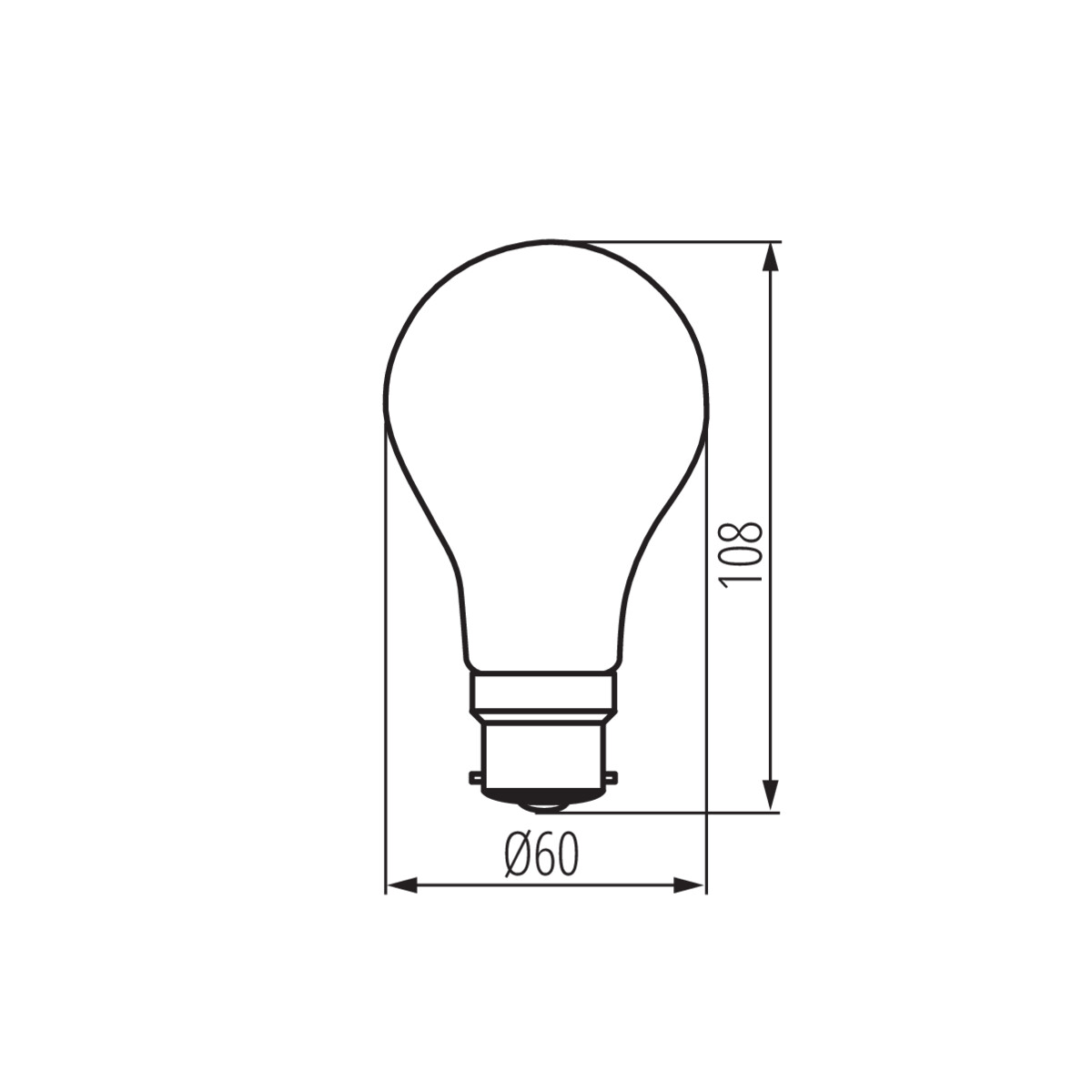 LED източник на светлина — технически чертеж