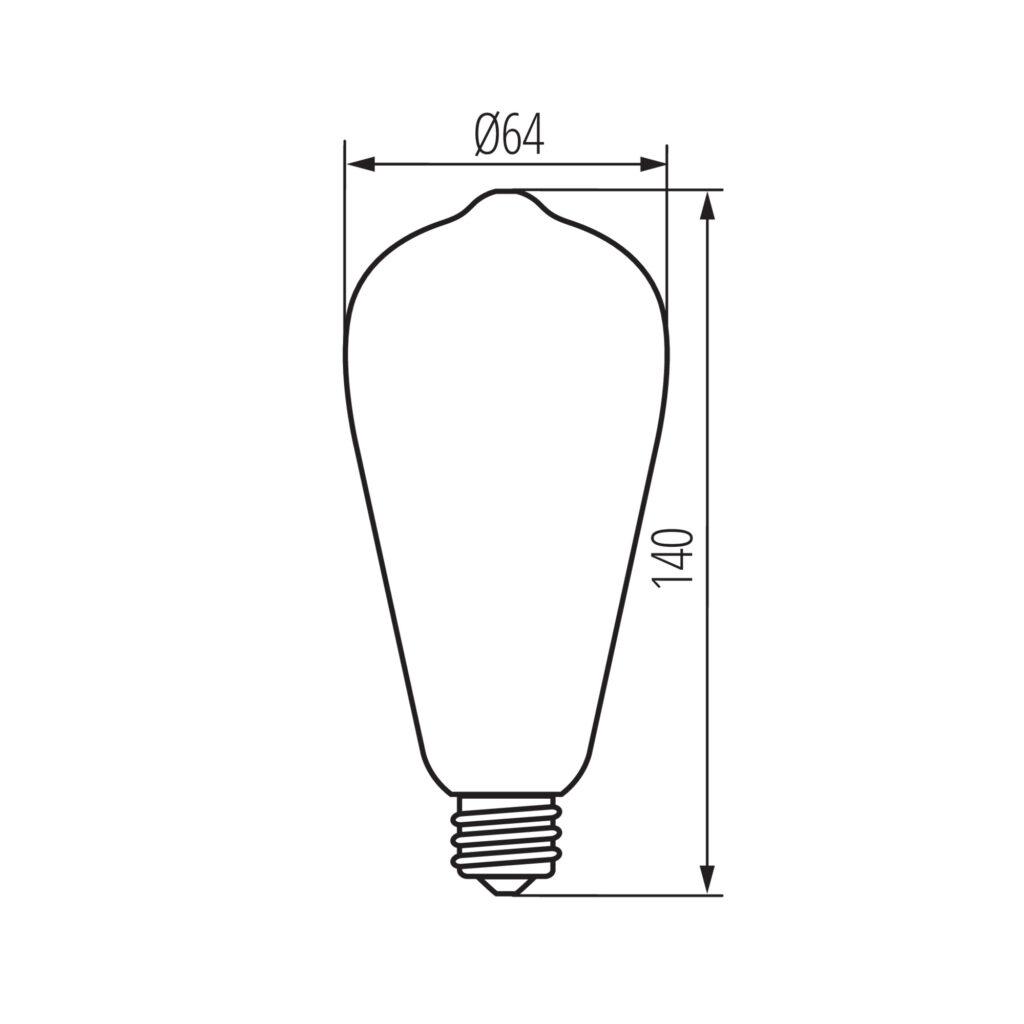LED източник на светлина — технически чертеж