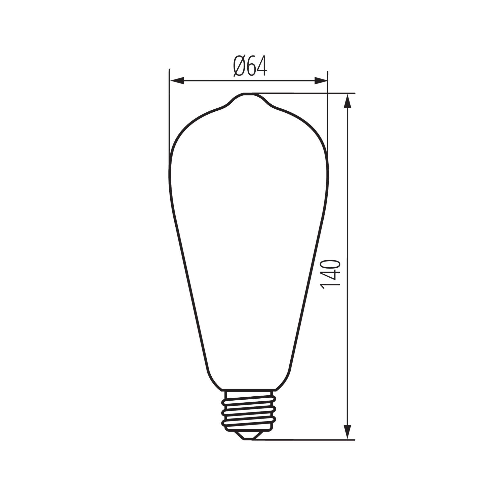 LED източник на светлина — технически чертеж
