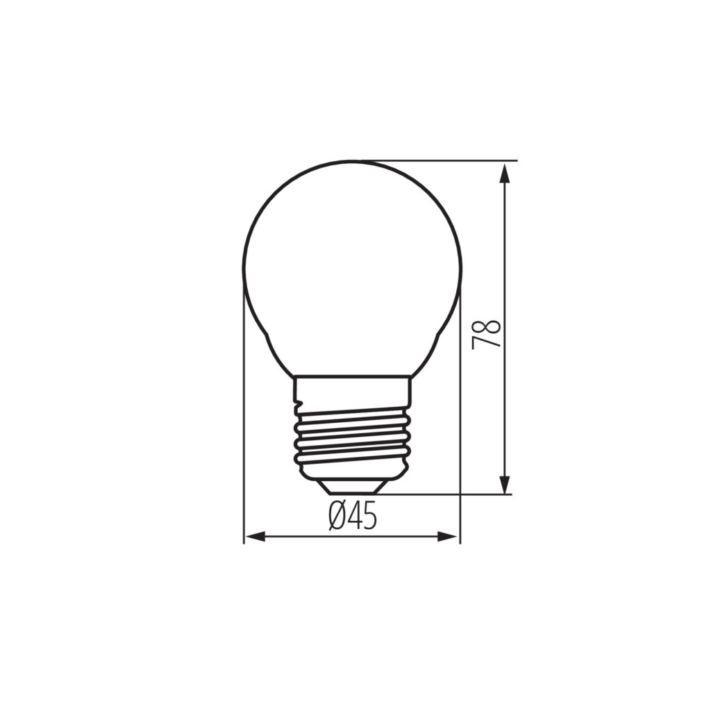 LED източник на светлина — технически чертеж