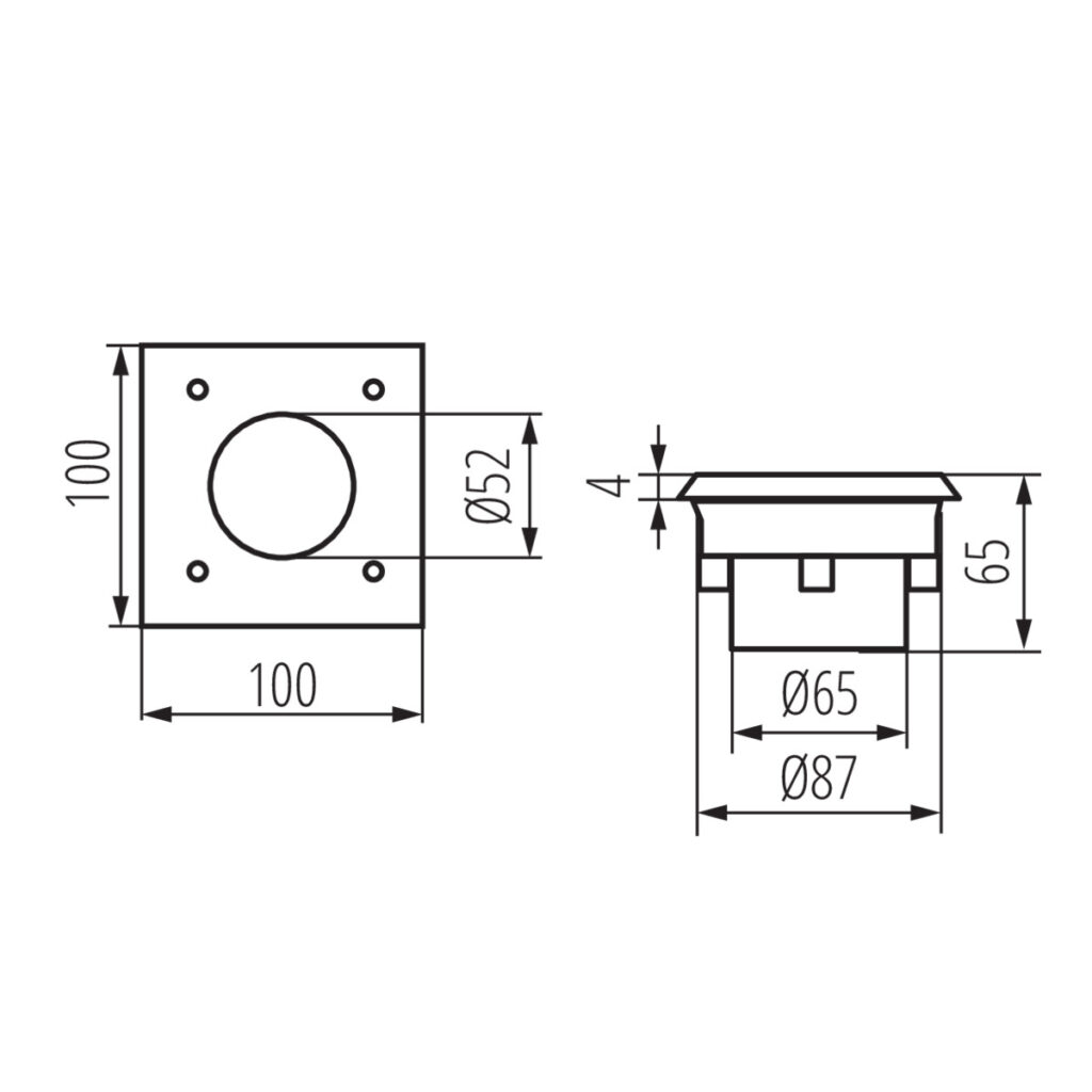 GORDO LED14 SMD-L — технически чертеж