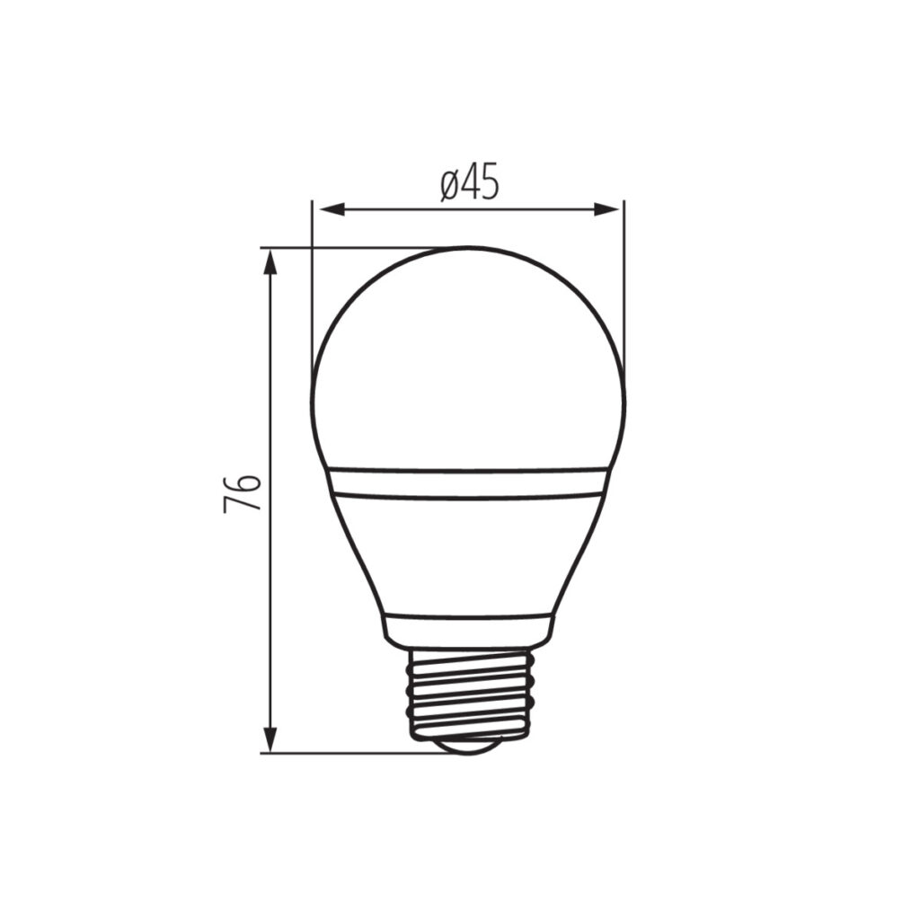 BILO 6.5W T SMDE27-NW — технически чертеж