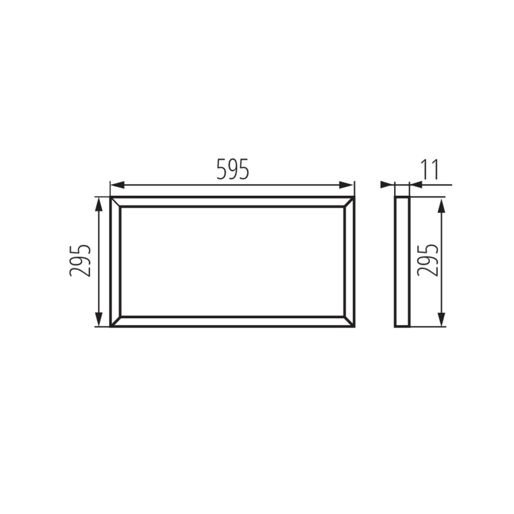 BRAVO PU28W3060NW W — технически чертеж