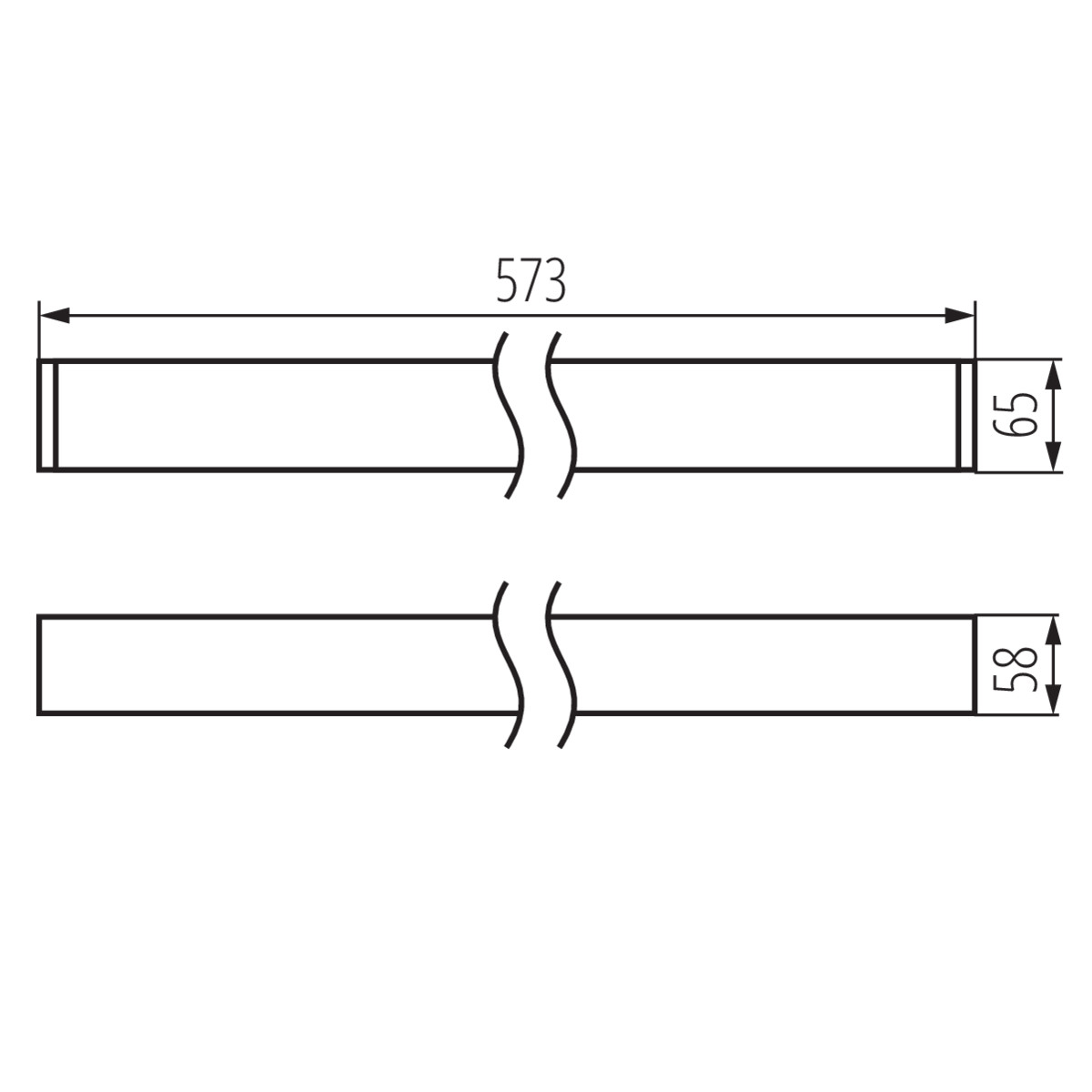 AL 17W-840-MAT-W-NT — технически чертеж