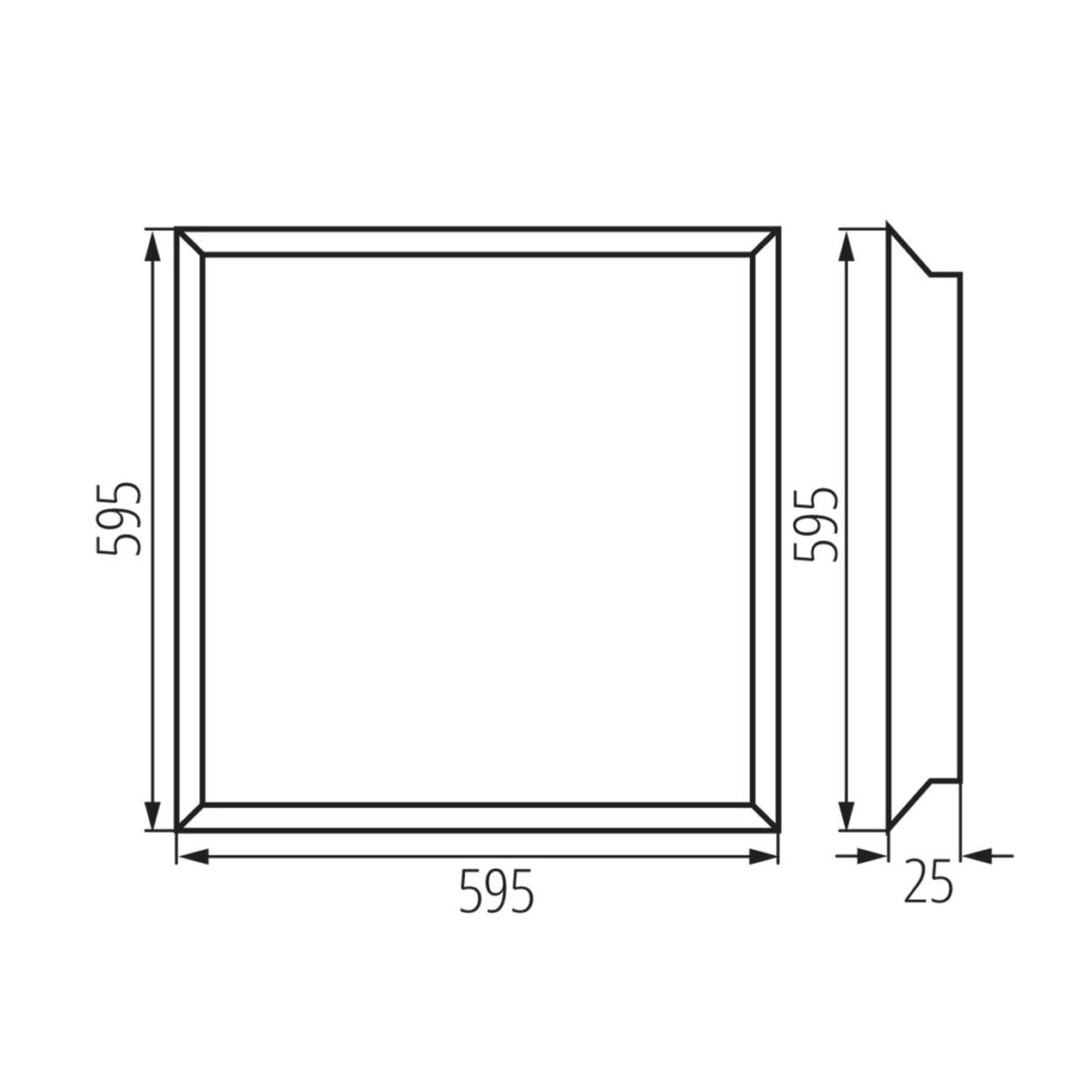 BLINGO R 36W 6060 WW — технически чертеж