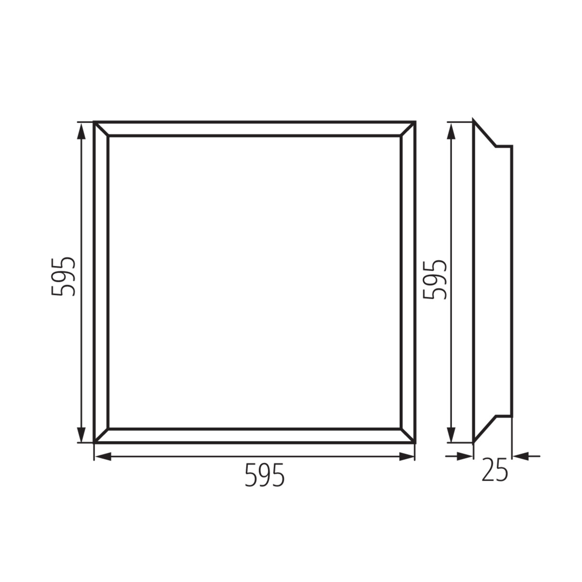 BLINGO R 36W 6060 WW — технически чертеж