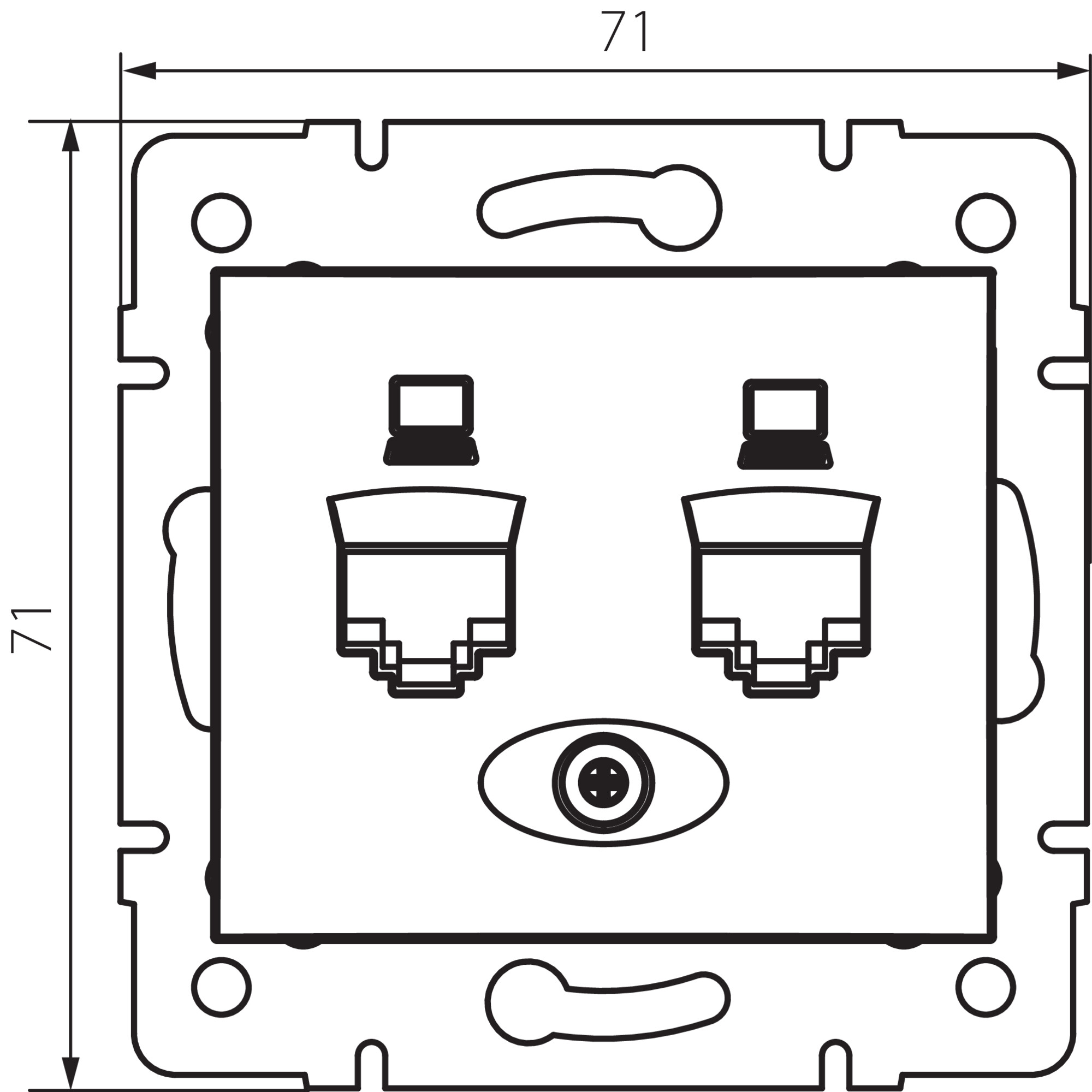 DOMO 01-1420-002 bi — технически чертеж