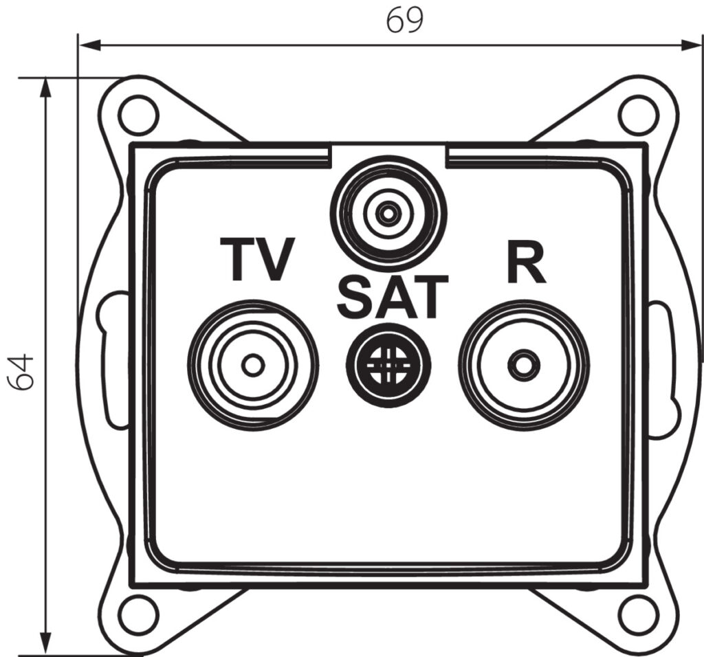 DOMO 01-1350-003 kr — технически чертеж