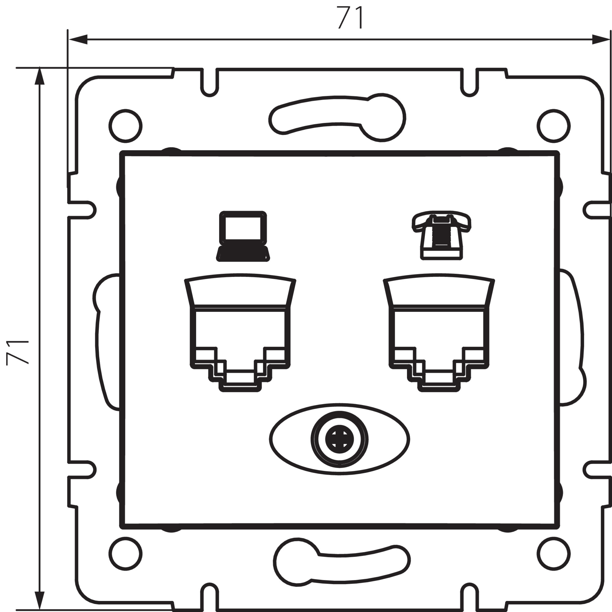 DOMO 01-1430-043 sr — технически чертеж