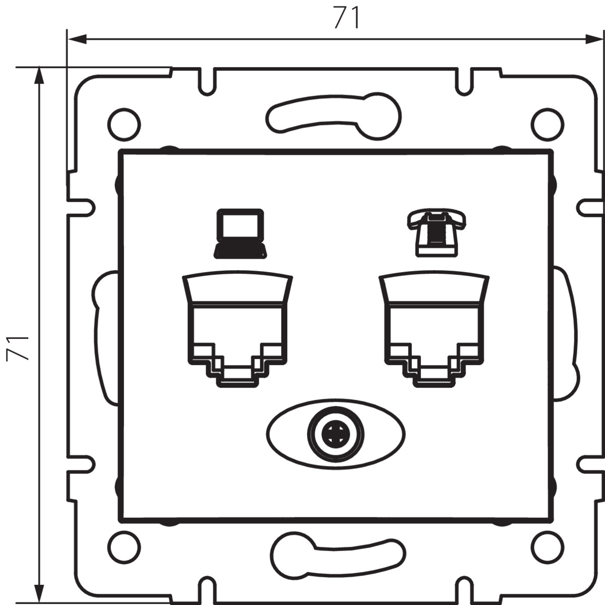 DOMO 01-1430-050 sz — технически чертеж