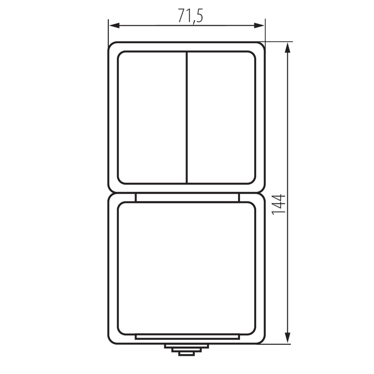 TEKNO 05-3529-143 sz — технически чертеж