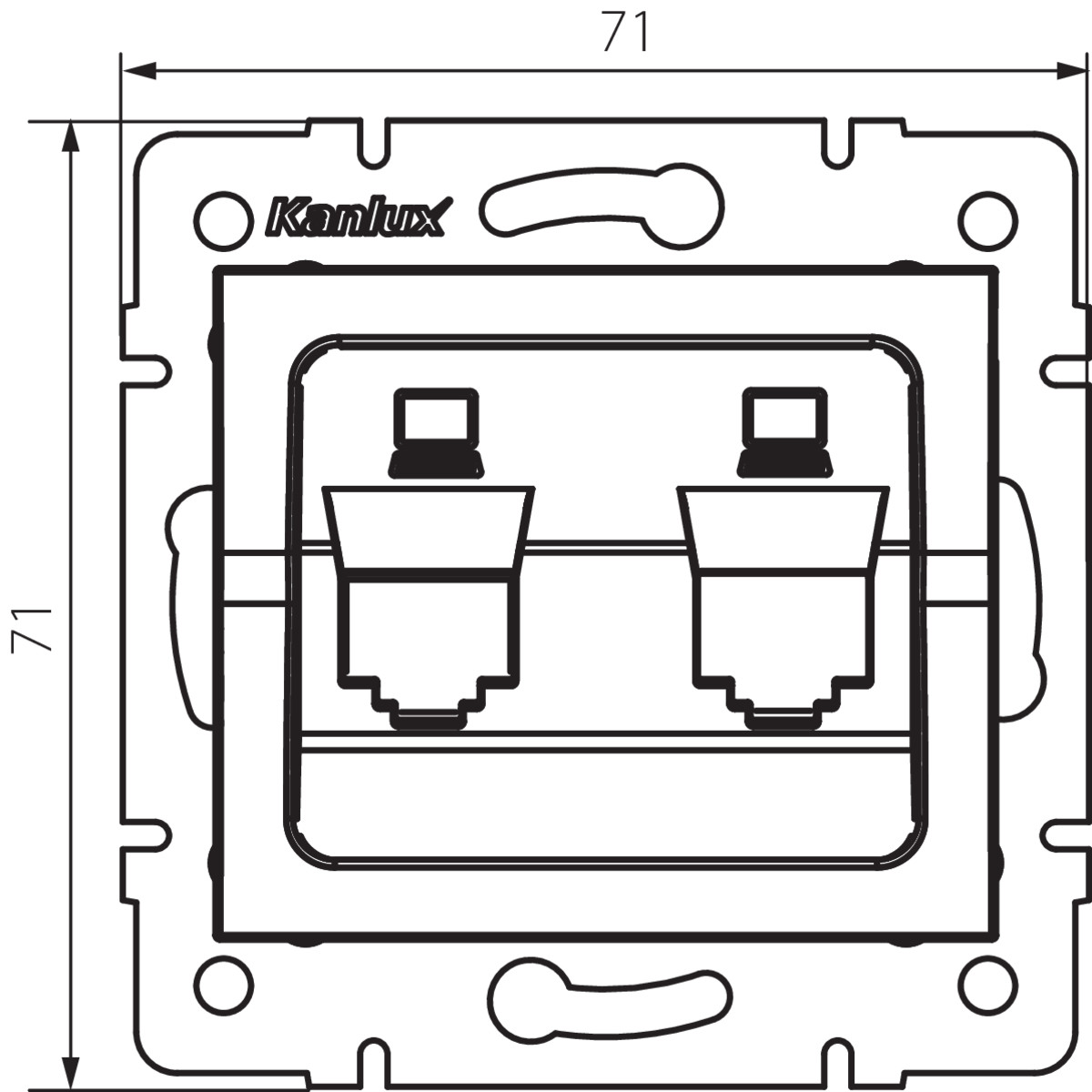 LOGI 02-1419-042 cm — технически чертеж