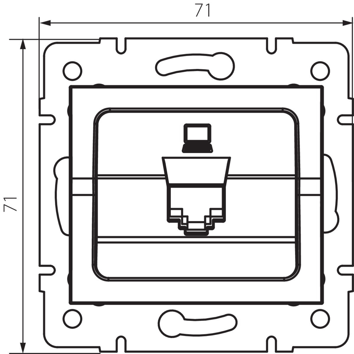 LOGI 02-1400-042 cm — технически чертеж