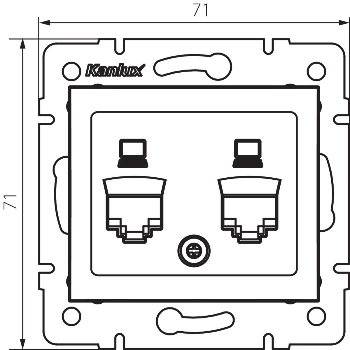 DOMO 01-1419-042 cm — технически чертеж