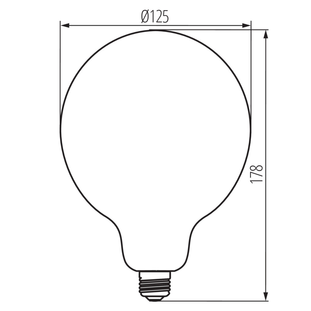 LED източник на светлина — технически чертеж