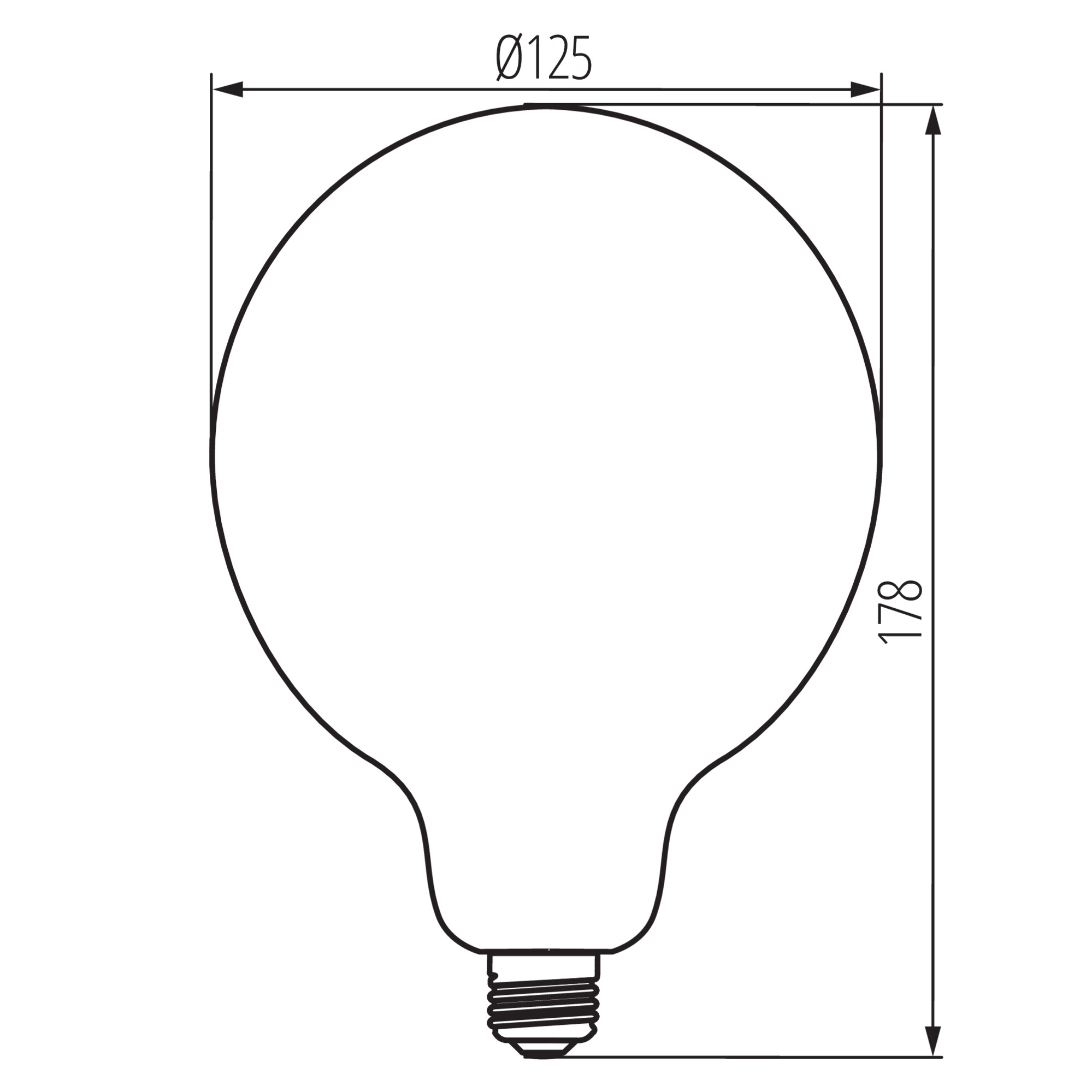 LED източник на светлина — технически чертеж