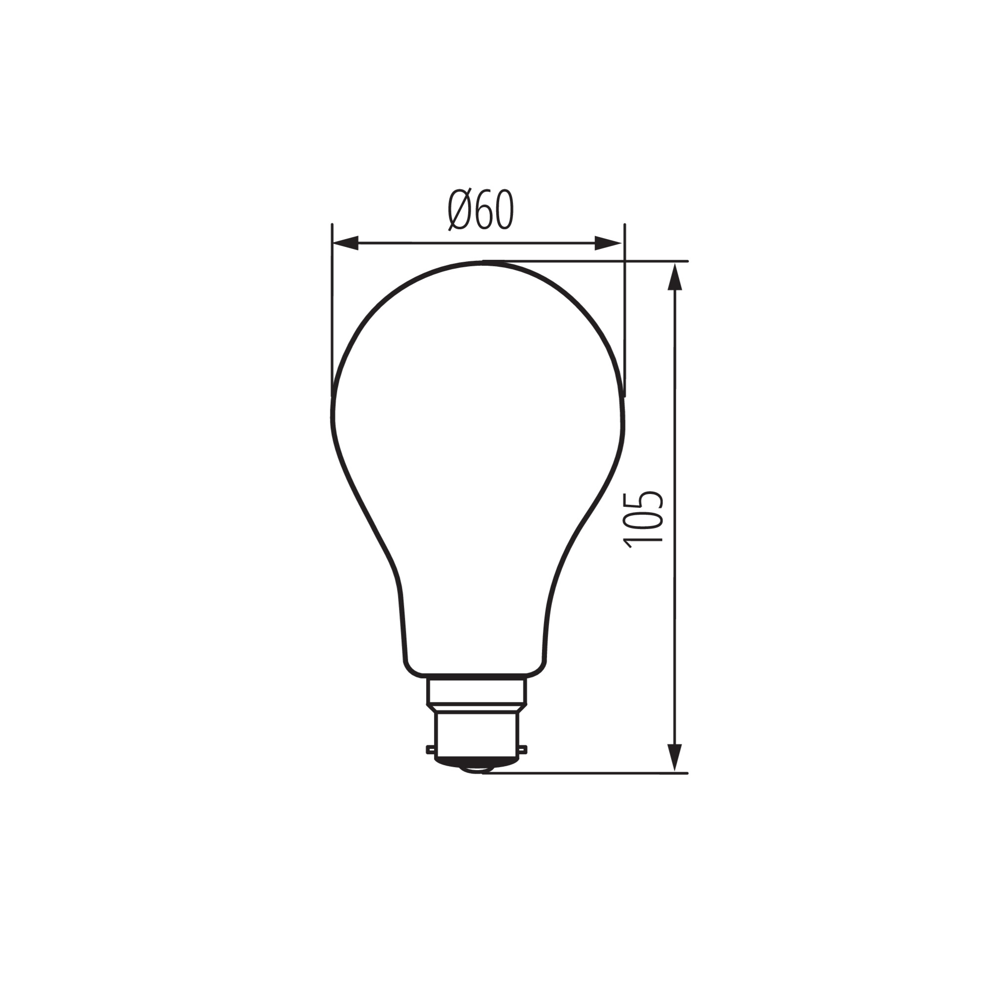LED източник на светлина — технически чертеж