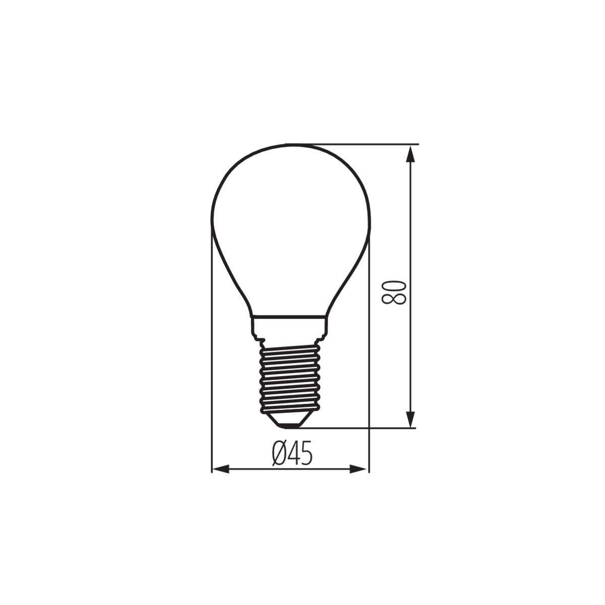 LED източник на светлина — технически чертеж