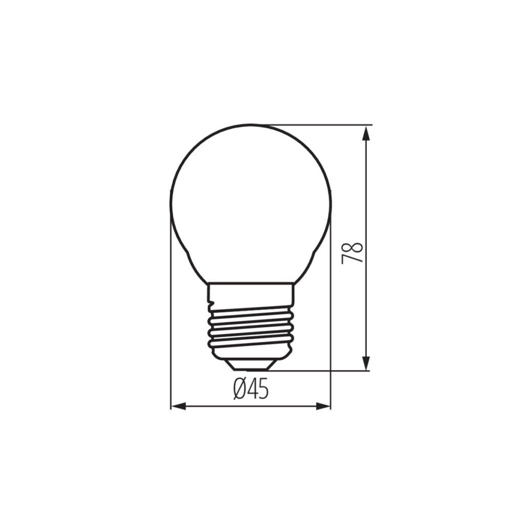 LED източник на светлина — технически чертеж