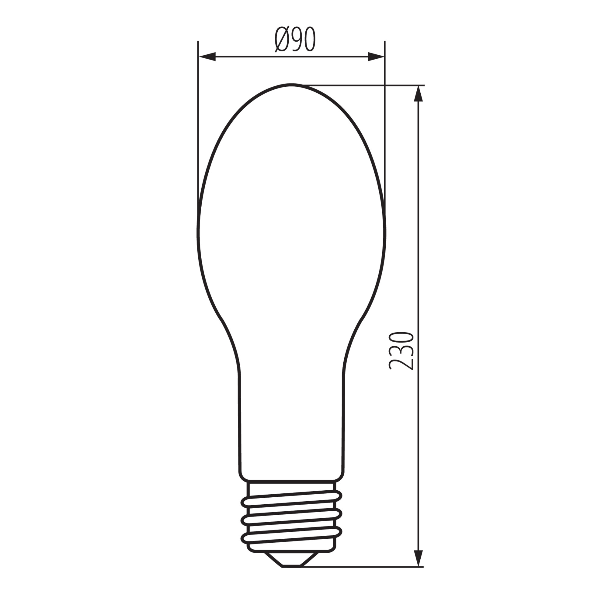 LED източник на светлина — технически чертеж
