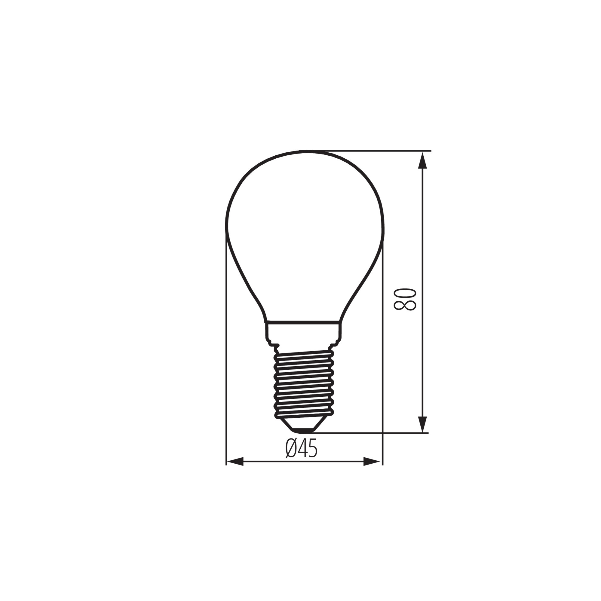 LED източник на светлина — технически чертеж