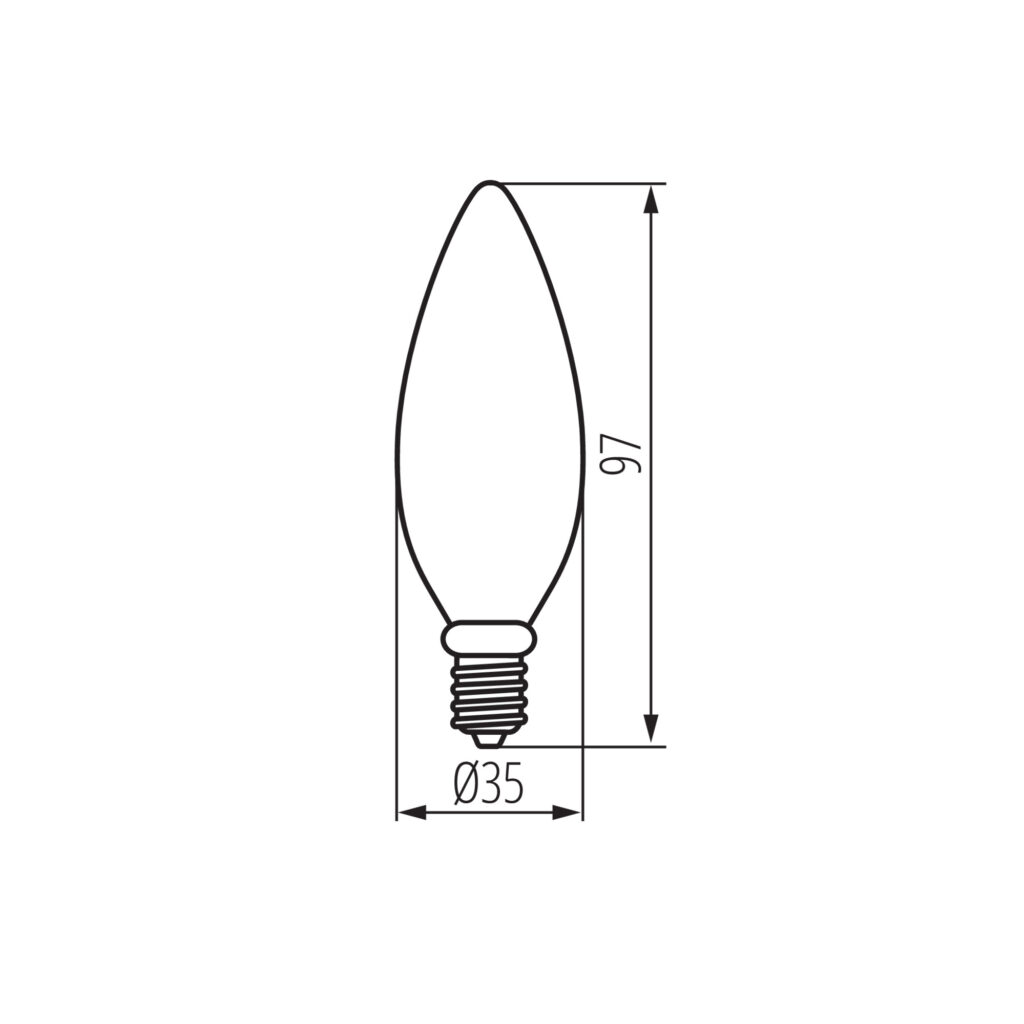 LED източник на светлина — технически чертеж