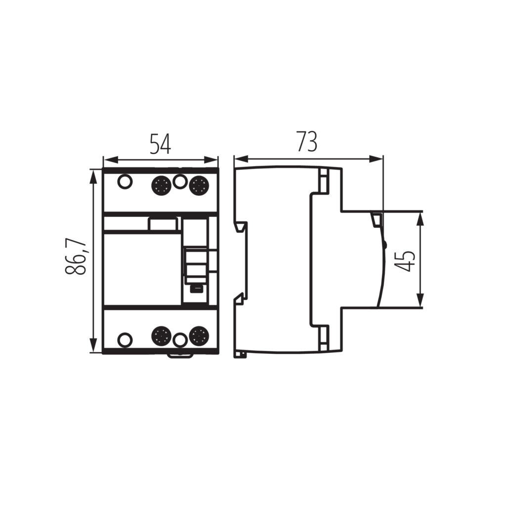 Дефектнотокова защита — технически чертеж