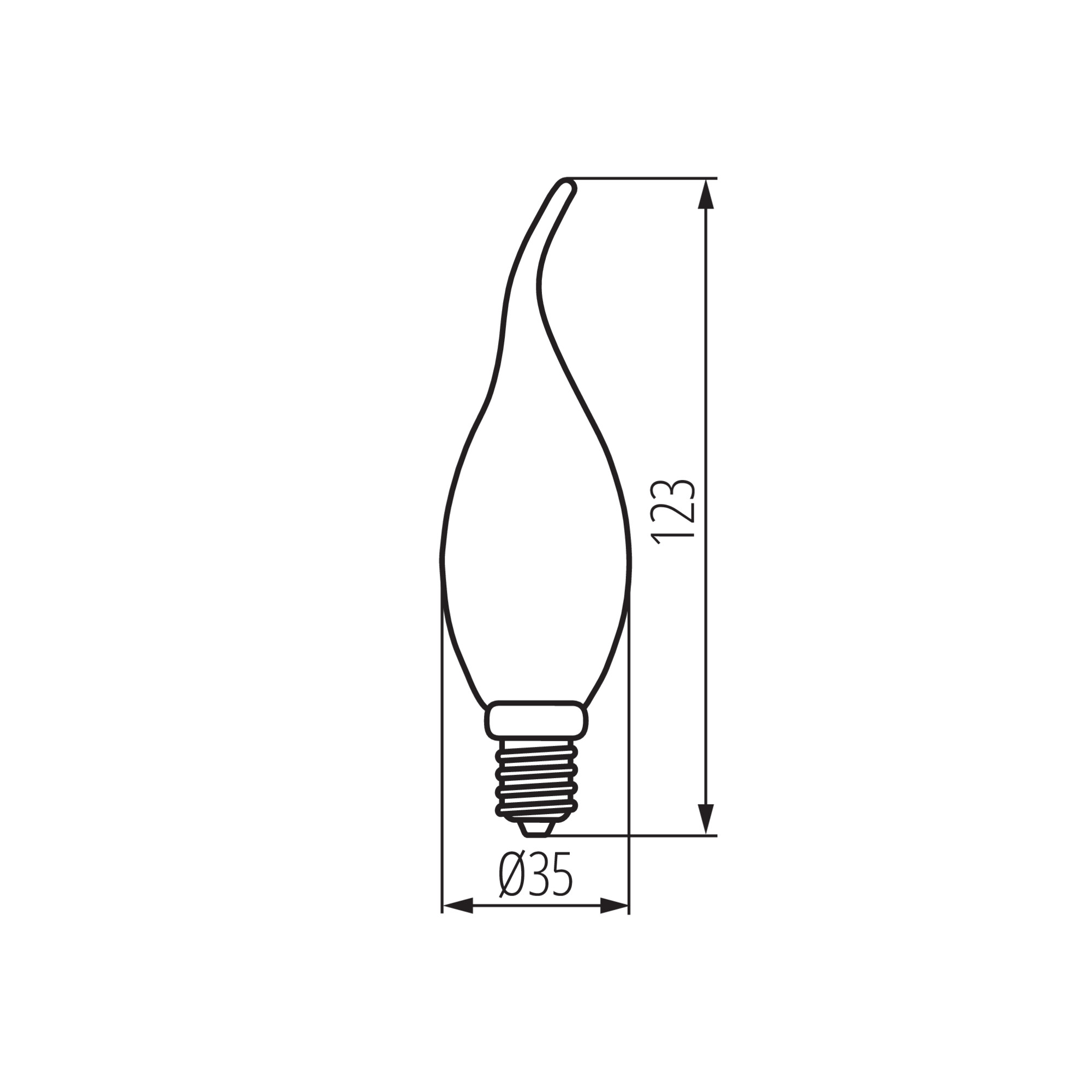 LED източник на светлина — технически чертеж